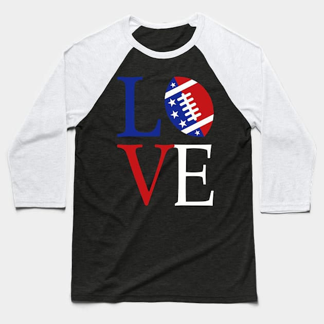 Love American Football 2 Baseball T-Shirt by TarikStore